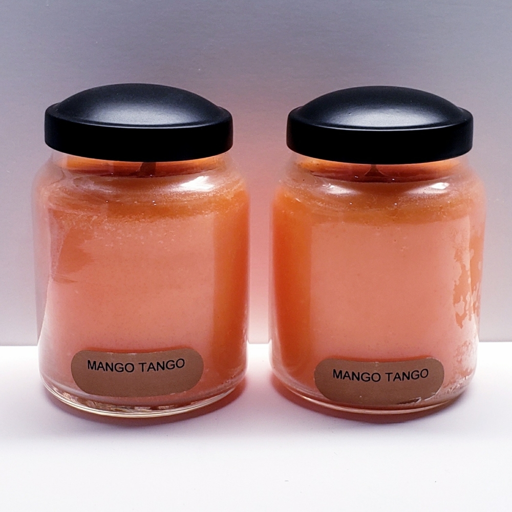 MANGO TANGO -A Cheerful Giver Baby Jar Single Wick Candle, 6 oz (2 pcs)